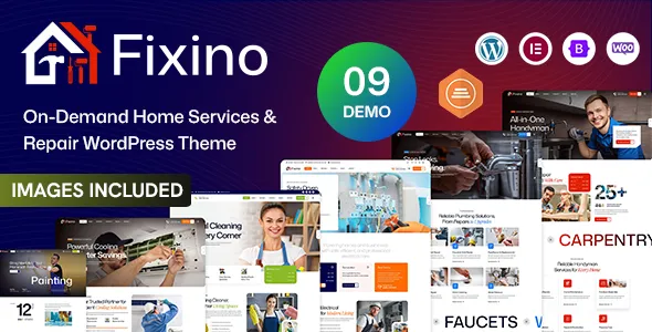 Fixino – On-Demand Home Services & Repair WordPress Theme