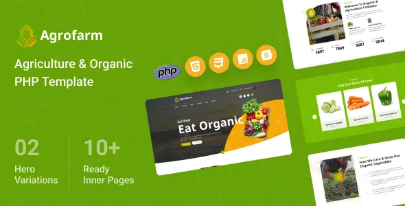 Agrofarm - Agriculture & Organic PHP Template