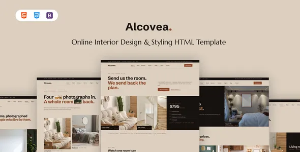 Alcovea - Online Interior Design & Styling HTML Template