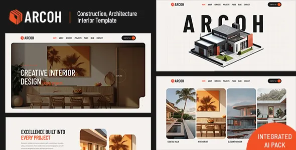 Arcoh — Construction, Architecture & Interior Template