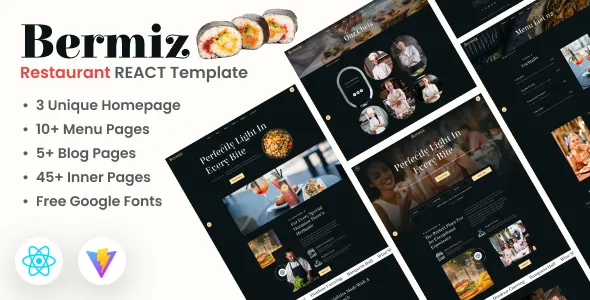 Bermiz - Restaurant and Food Delivery React Template