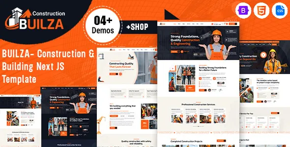 Builza – Construction & Building Next JS Template