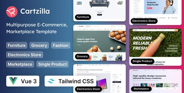 Cartzilla - Multipurpose E-Commerce Vue 3 Template (Tailwind CSS)