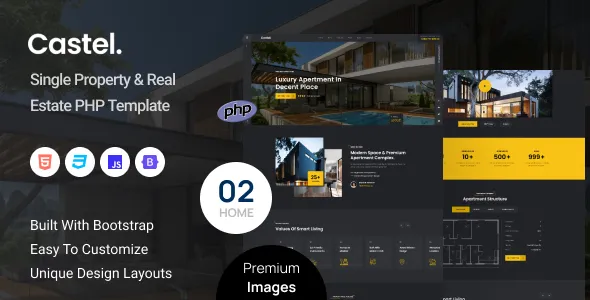 Castel - Single Property & Real Estate PHP Template