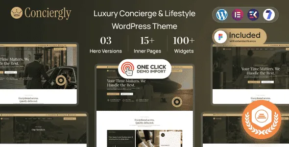 Conciergly Luxury Concierge & Lifestyle WordPress Theme