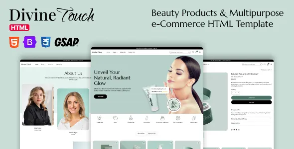 Divine Touch – Beauty eCommerce HTML Template