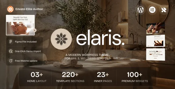 Elaris - Massage Salon & Spa WordPress Theme