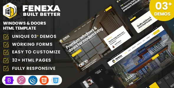 Fenexa - Windows & Doors HTML Template