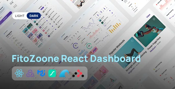 FitooZone React Fitness Dashboard UI