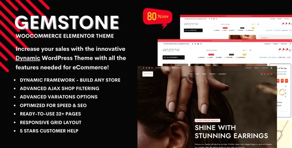 Gemstone - Jewellery Store eCommerce WooCommerce Theme