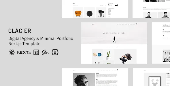 Glacier - Digital Agency & Minimal Portfolio NextJS Template