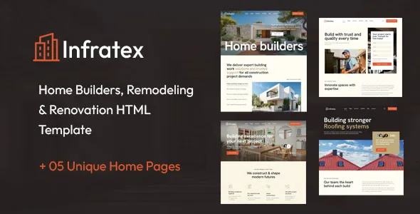 Infratex Home Builder & Remodeling Service HTML Template