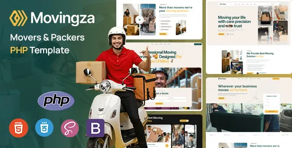 Movingza - Movers & Packers PHP Template