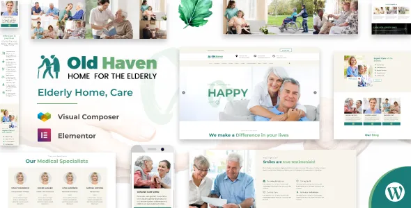 Old Haven Elderly Home, Senior Care WordPress Theme