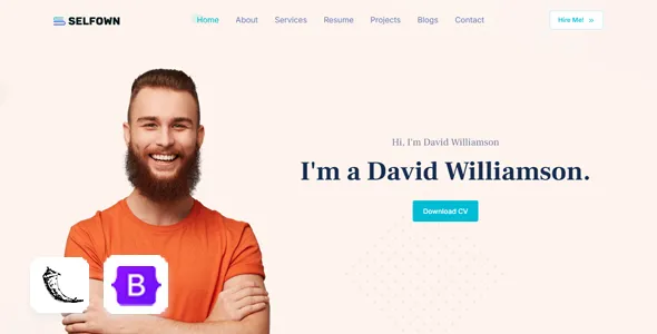 Selfown - Flask Personal Portfolio Template