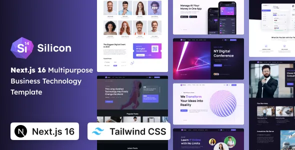 Silicon - Multipurpose Business, SaaS & Technology Tailwind CSS Next Template