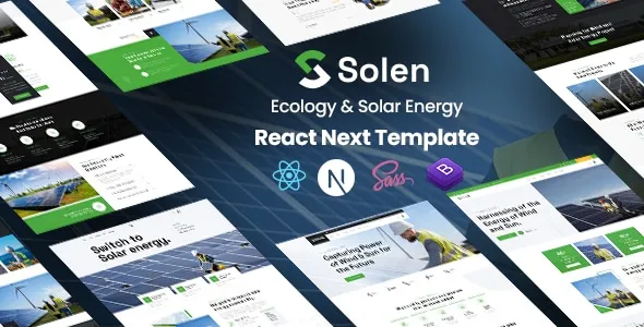Solen - Ecology & Solar Energy React Next Template