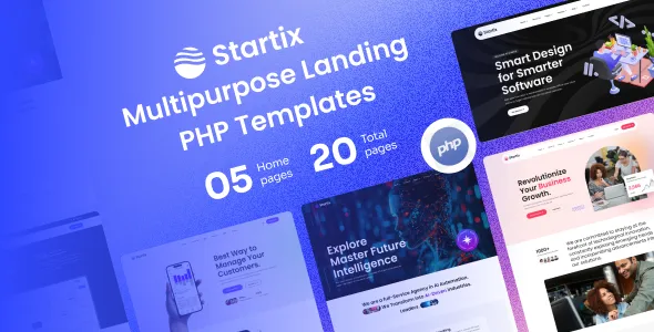 Startix - Multipurpose SaaS Landing PHP Template