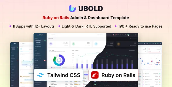 UBold - Ruby on Rails Tailwind CSS Admin & Dashboard Template